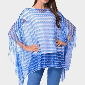 Sheer Poncho Tunic - a summer wardrobe staple. O/S. M - XL